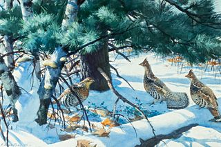 Aiden Lassell Ripley (1896-1969), Grouse on a Winter Morning