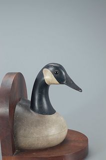 Canada Goose Bookend Pair, Charles "Shang" Wheeler (1872-1949)