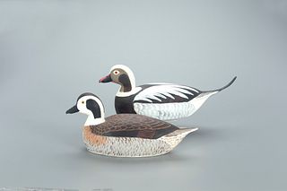 Pair of Long-Tailed Decoys, Hector "Heck" Whittington (1907-1981)