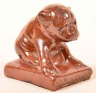 Ohio Sewer Tile Puppy Paperweight.