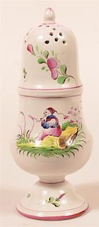 French Hard Paste Porcelain Muffineer.