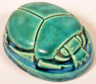 Claycraft Potteries Scarab Form Paperweight.