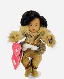 Sasha hard vinyl doll "Alek" by Gotz. 12" Artic baby with rooted hair, painted facial features, on five-piece baby body. Limited Edition No. 31/500. C