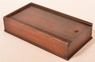 Pennsylvania Slide Lid Box Dated 1824.