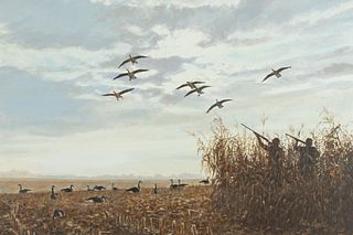 Peter Corbin (b. 1945), Goose Shooting