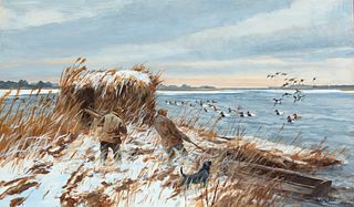 Chet Reneson (b. 1934), Canvasback Hunting