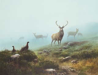 Rodger McPhail (British, b. 1953), Stag and Grouse