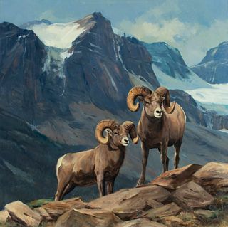 Ken Carlson (b. 1937), Big Horn Sheep