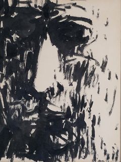 WILLIAM PACHNER, Ink on Paper, Portrait
