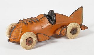 Vintage Hubley Cast Iron Race Car 1877