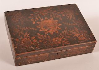 19th C. Japaned Dresser Box