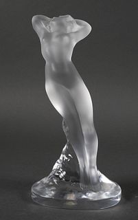 Lalique France Figural Nude Dancer Sculpture