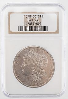 1878 CC Morgan Silver Dollar AU53