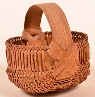 Finely Woven Miniature Berry Basket.