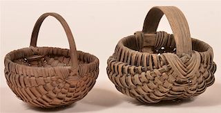 Two Miniature Berry Baskets.