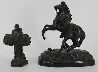 Aime-Jules Dalou (1838 - 1902) Bronze Together