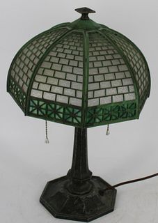 Bradley & Hubbard Patinated Metal Table Lamp