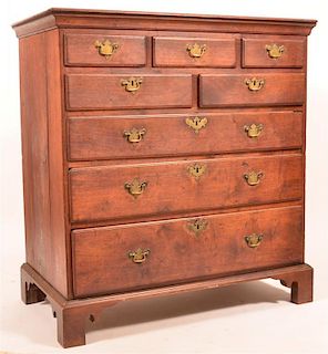 American Chippendale Walnut Chest of Drawers.