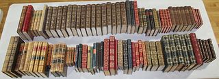 Antique Collection Of French Leather Bound Books