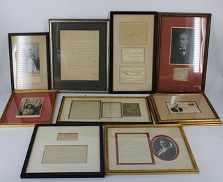 A Group of 19th C. Musical Signed Photos & More