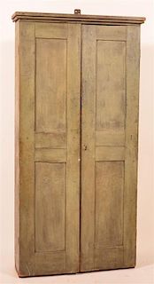 Softwood Primitive Two Door Canning Cupboard
