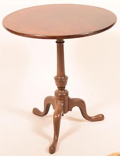 Queen Anne Style Tilt Top Candle Stand.