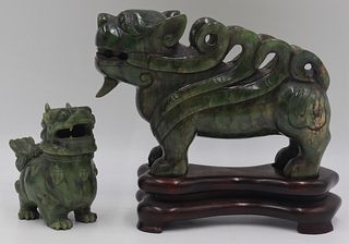 2 Vintage & Finely Executed Jade / Stone Animals.