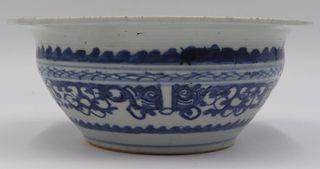 Antique Chinese Blue and White Bowl or Incense