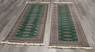 Pair Of Vintage And Finely Hand Woven Runners