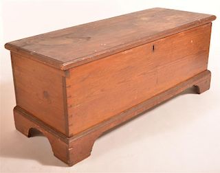 19th C. Southern Hard Yellow Pine Blanket Chest