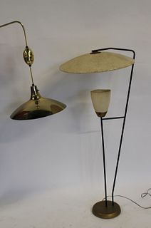 Midcentury Standing Lamp & Midcentury Chandelier