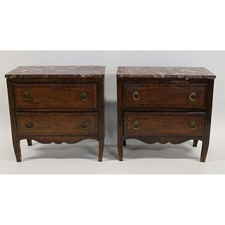 Pr Of 18/19th Century French Provincial Marbletop