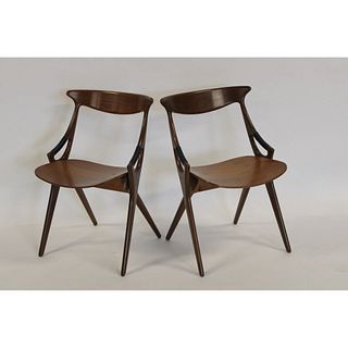 Midcentury Pair Of Mogens Kold Arm Chairs