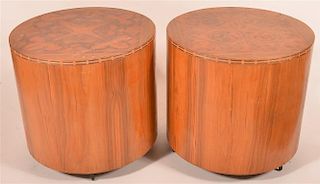 Pair of Hsu Research Modern Endtables Sub Woofer