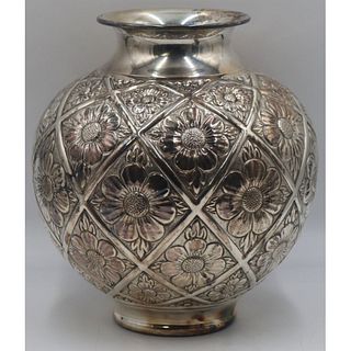 STERLING. Camusso Peruvian Sterling Vase.