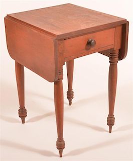 19th C. PA One Drawer Work Stand