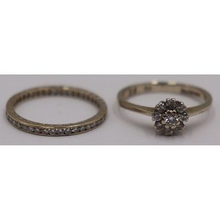 JEWELRY. Diamond Engagement Ring and Eternity Band