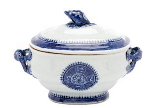 Chinese Export Fitzhugh Porcelain Sauce Tureen
