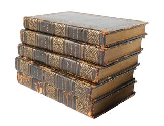 FORE-EDGE PAINTINGS—5 Vol—Works of Byron—Dromoland
