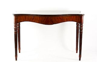 Federal Style Flamed Mahogany Console Table