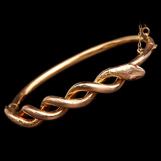 VICTORIAN ENTWINED SNAKE BANGLE