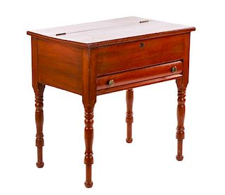Southern Plantation Stained Pine Overseer's Desk,