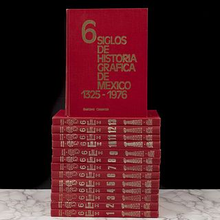Casasola, Gustavo.  Seis Siglos de Historia Gráfica de México 1325 - 1976. México: Ediciones Gustavo Casasola, 1978. Piezas: 14.