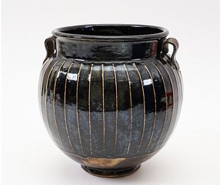 CHINESE WIDE MOUTH GUAN JAR