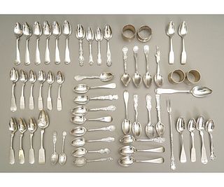 COIN AND STERLING SILVER SPOONS