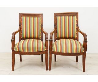 PAIR OF FRENCH BERGERE'S