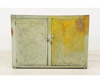 PUNCHED TIN PIE SAFE
