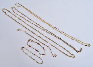14k Gold Necklaces and Bracelets