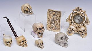 German Porcelain Skulls