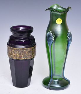 Two European Art Glass Vases